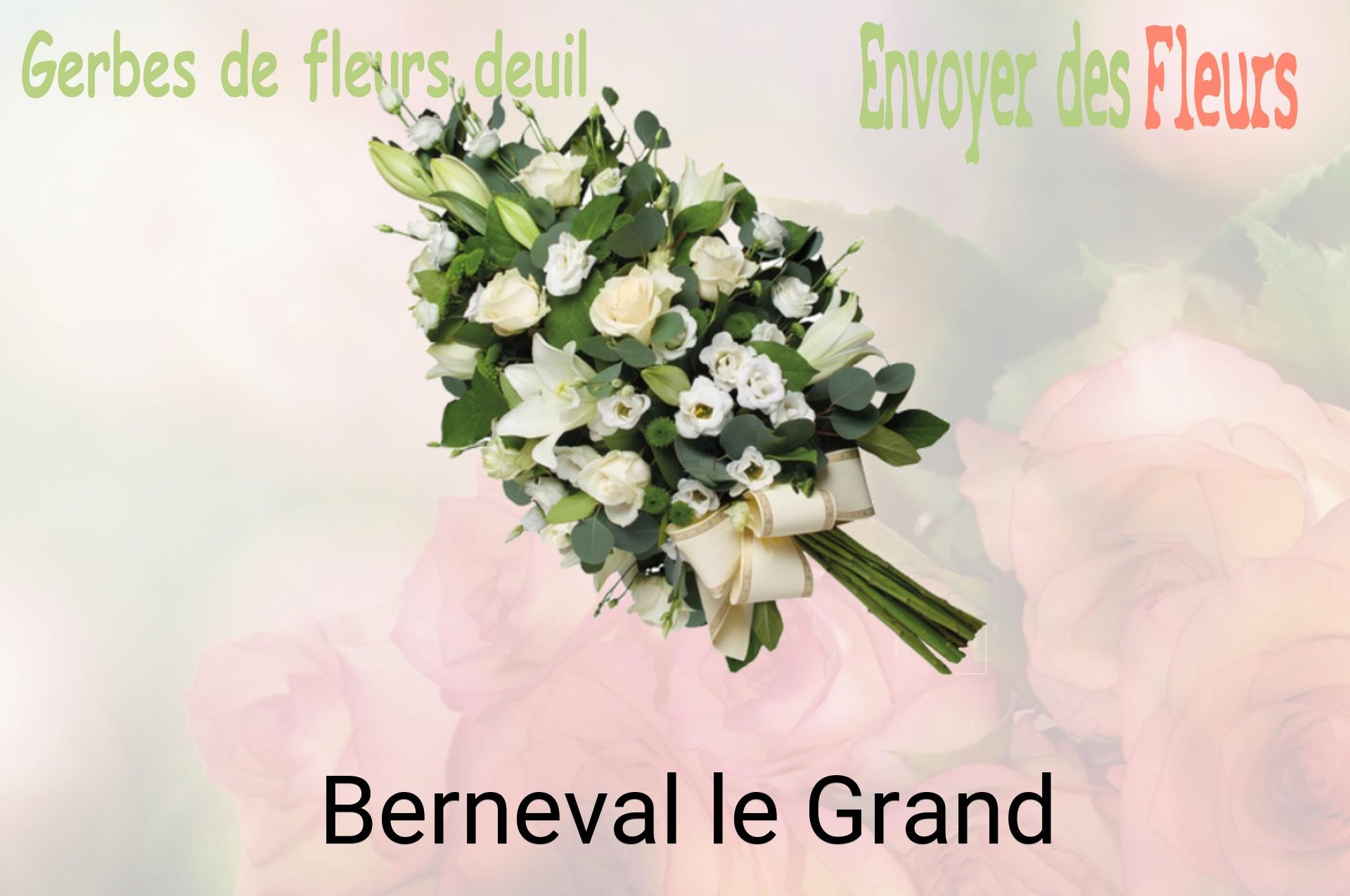 Gerbe de fleurs de deuil livrée à Berneval-le-Grand